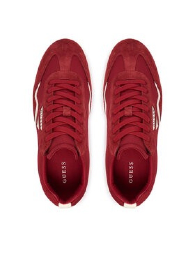 Guess Sneakersy FMPOLM ELL12 Czerwony