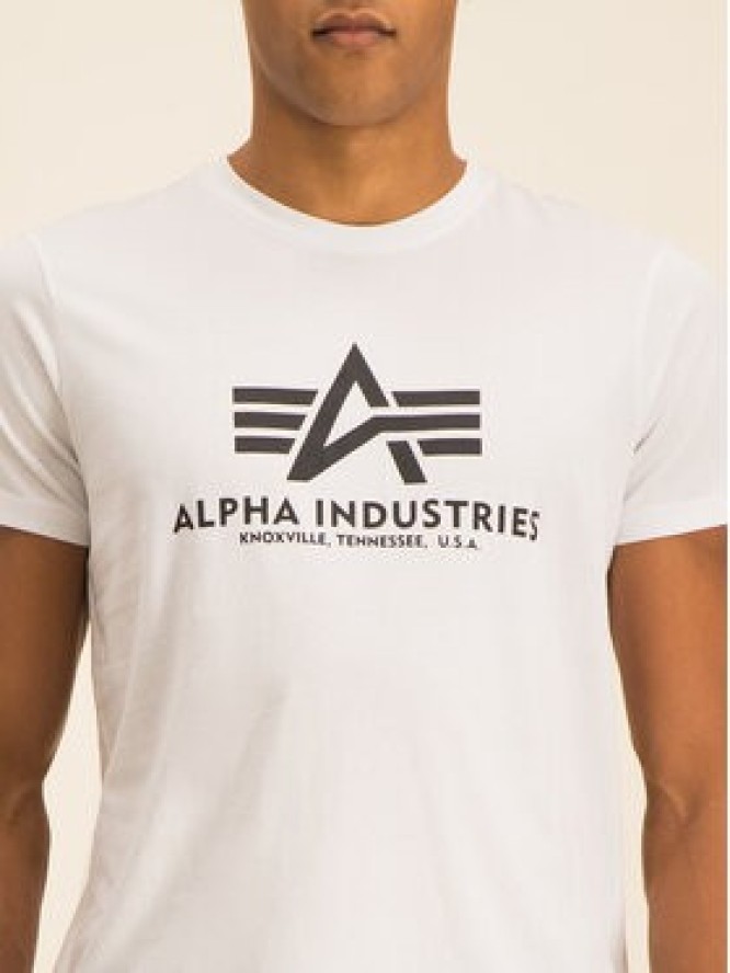 Alpha Industries T-Shirt Basic 100501 Biały Regular Fit