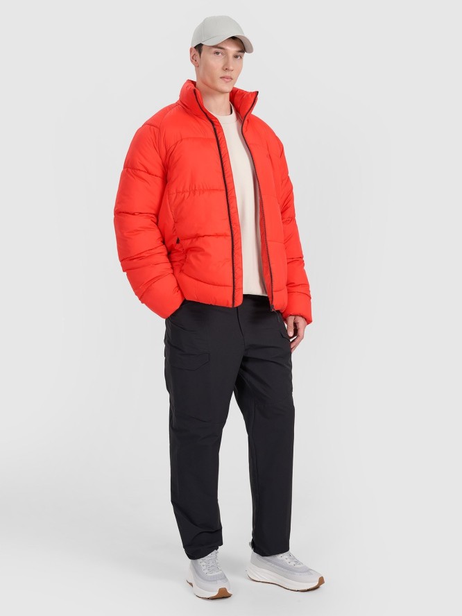 4F Kurtka puchowa z wypełnieniem syntetycznym męska - czerwona L