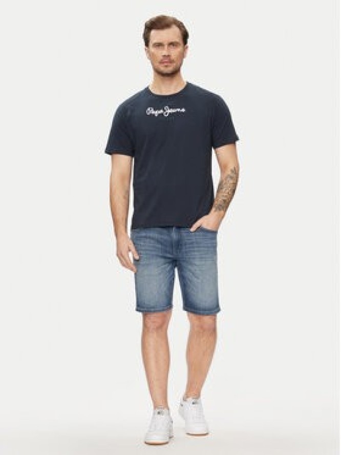 Pepe Jeans T-Shirt Eggo N PM508208 Granatowy Regular Fit