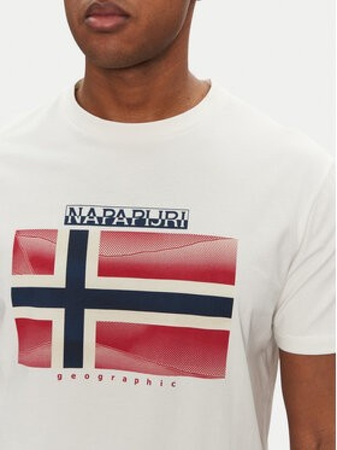 Napapijri T-Shirt S-Lari NP0A4IE52061 Biały Regular Fit