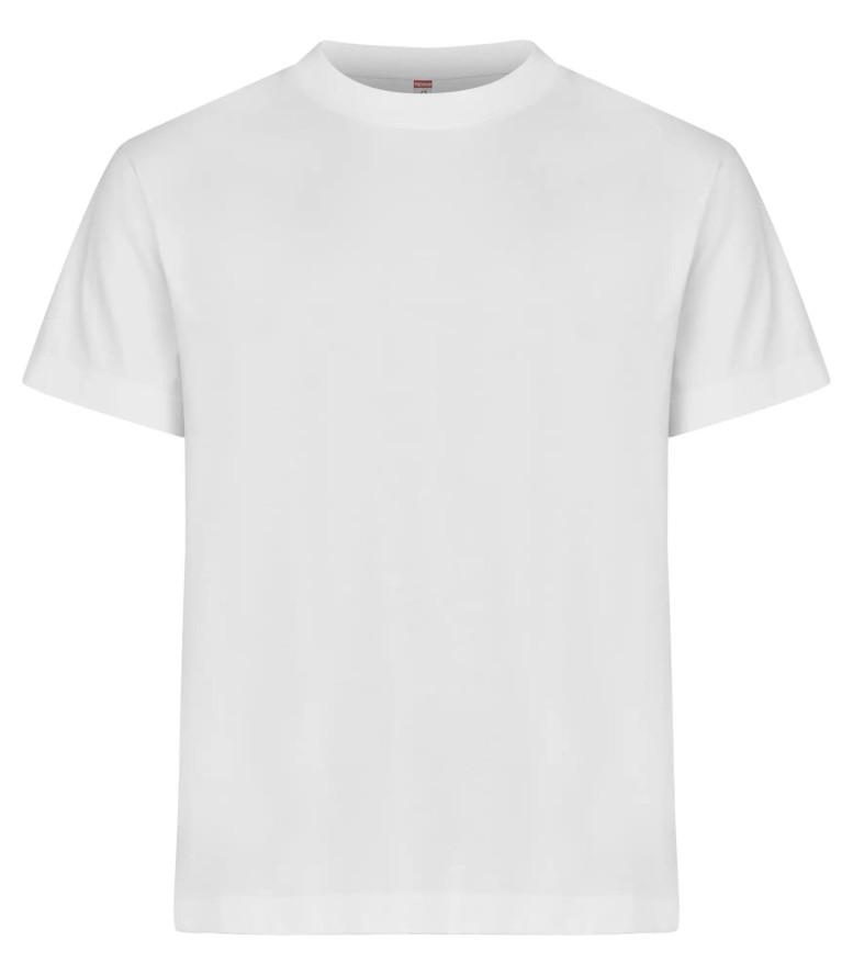 clique Over-T Oversize T-shirt z bawełny ring-spun – White