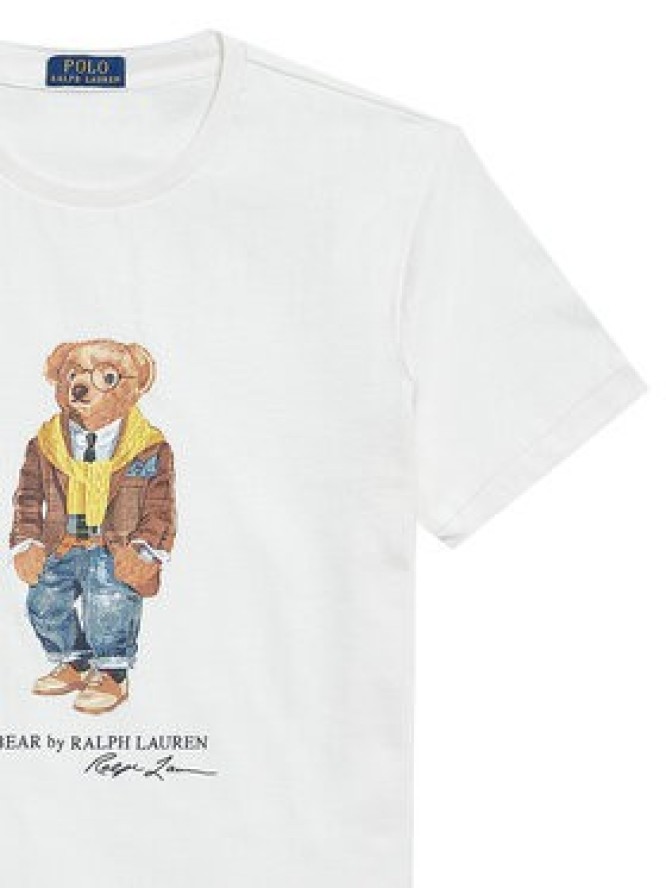 Polo Ralph Lauren T-Shirt 710P07346001 Biały Regular Fit