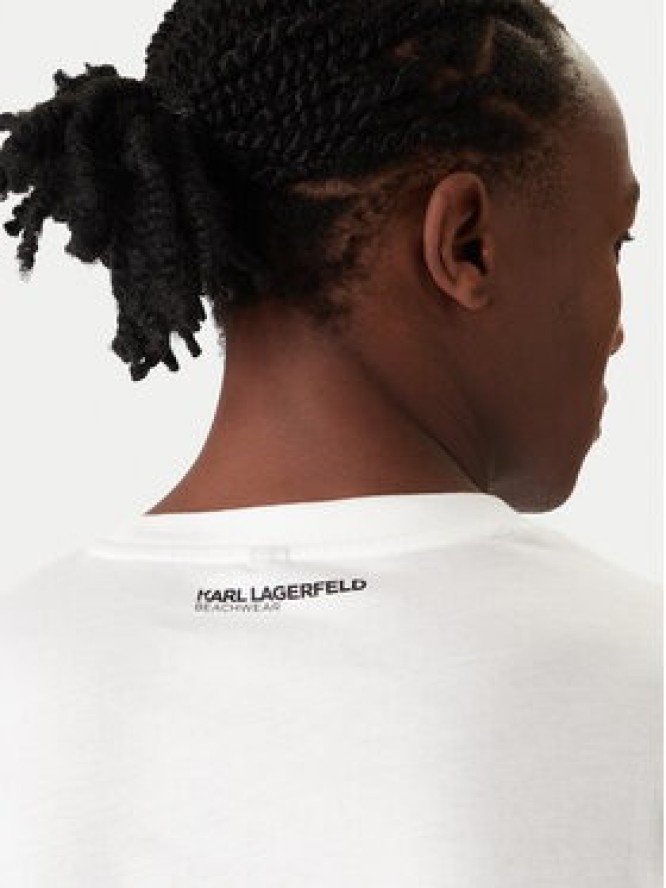KARL LAGERFELD T-Shirt A2M46038 Biały Regular Fit