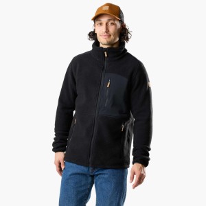 Bluza Polarowa Rozpinana Wędrówki Mężczyzna Nordkap Regularny Krój