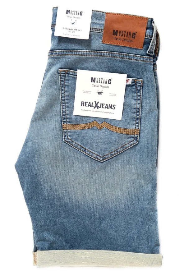 SPODENKI MUSTANG Chicago Short DENIM BLUE 1007754 5000 103