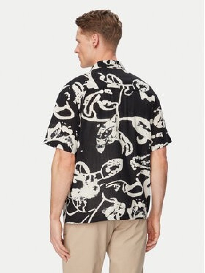 Jack & Jones Koszula Montauk 12293763 Czarny Relaxed Fit