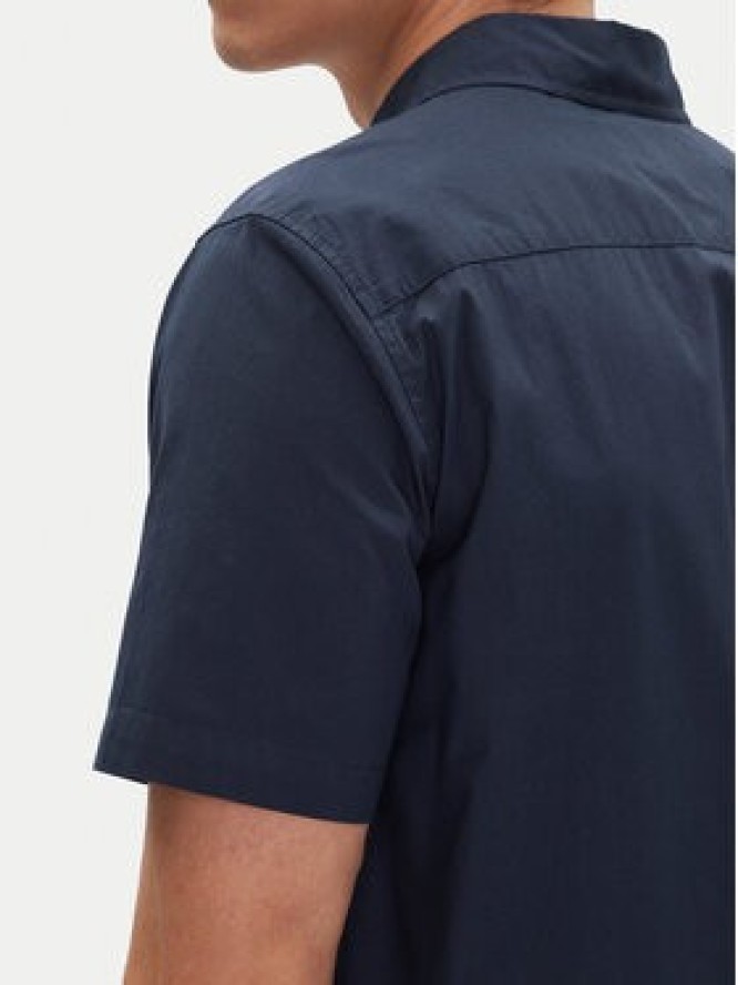 Mustang Koszula Gilroy 1016251 Granatowy Slim Fit