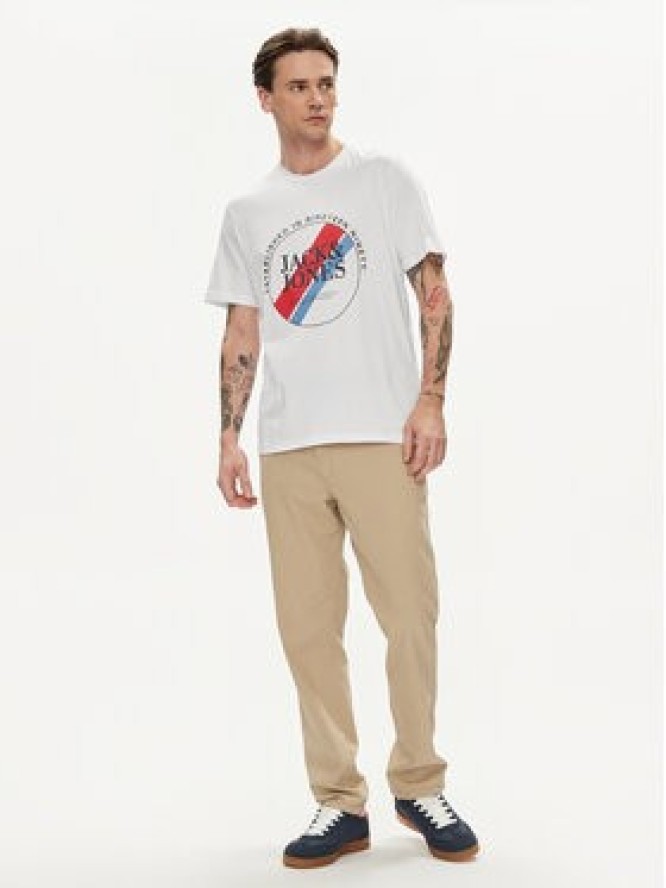 Jack & Jones T-Shirt Loof 12248624 Biały Standard Fit