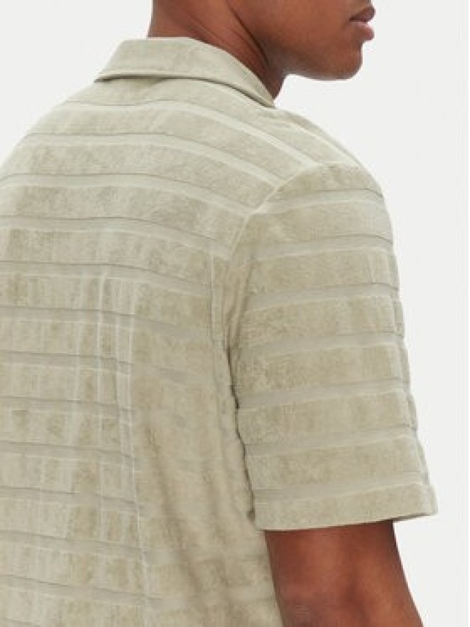 HUGO Koszula Ellino 50539351 Zielony Relaxed Fit