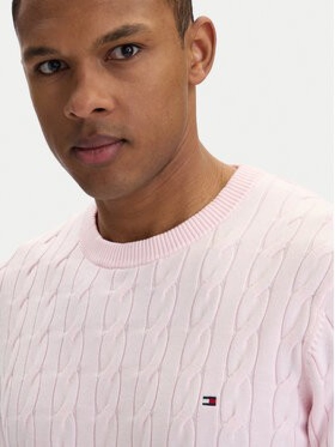 Tommy Hilfiger Sweter MW0MW33132 Różowy Regular Fit