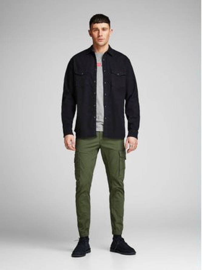 Jack & Jones T-Shirt Corp Logo 12137126 Szary Slim Fit