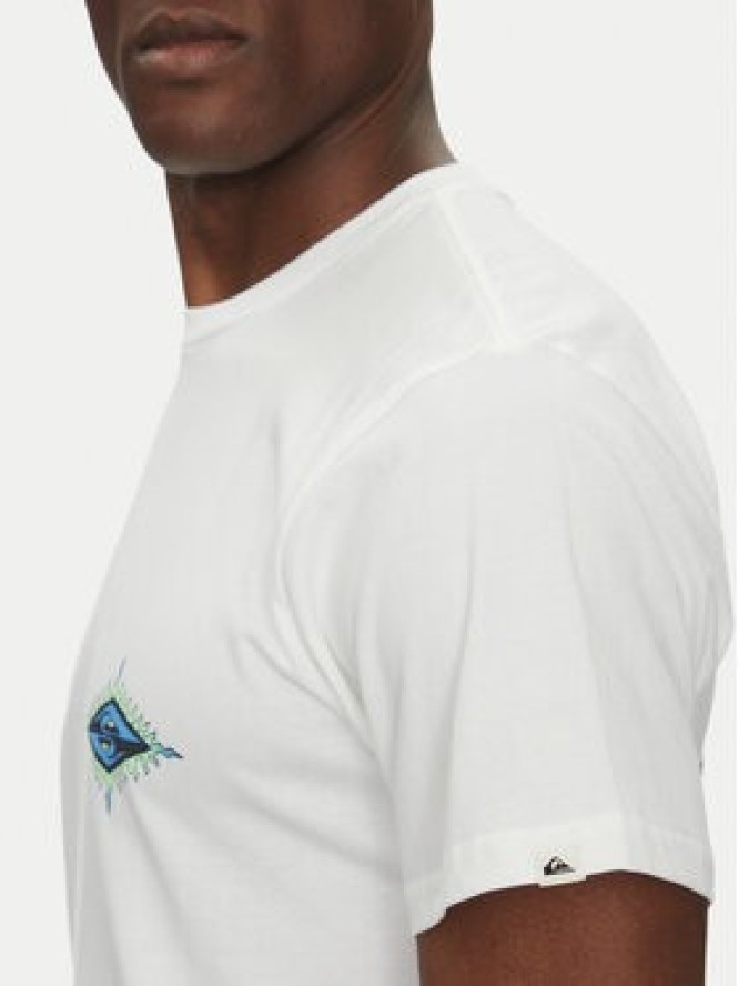 Quiksilver T-Shirt EQYZT08046 Biały Regular Fit