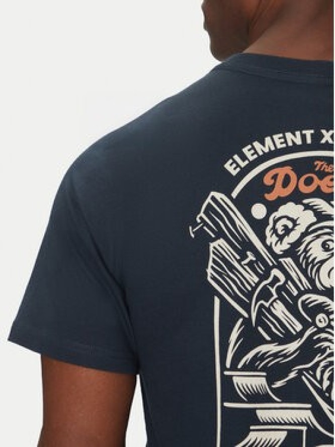 Element T-Shirt ELYZT00520 Granatowy Regular Fit
