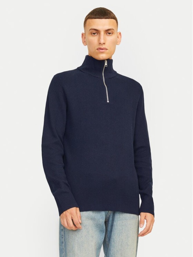 Jack & Jones Sweter Perfect 12257773 Granatowy Regular Fit