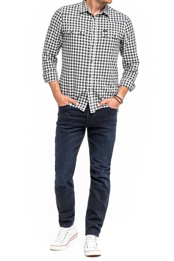 LEE AUSTIN MĘSKIE SPODNIE JEANSOWE JEANSY DARK PORTER L733QCKN 112119966