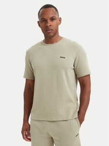 BOSS T-Shirt Waffle 50535891 Zielony jasny Regular Fit
