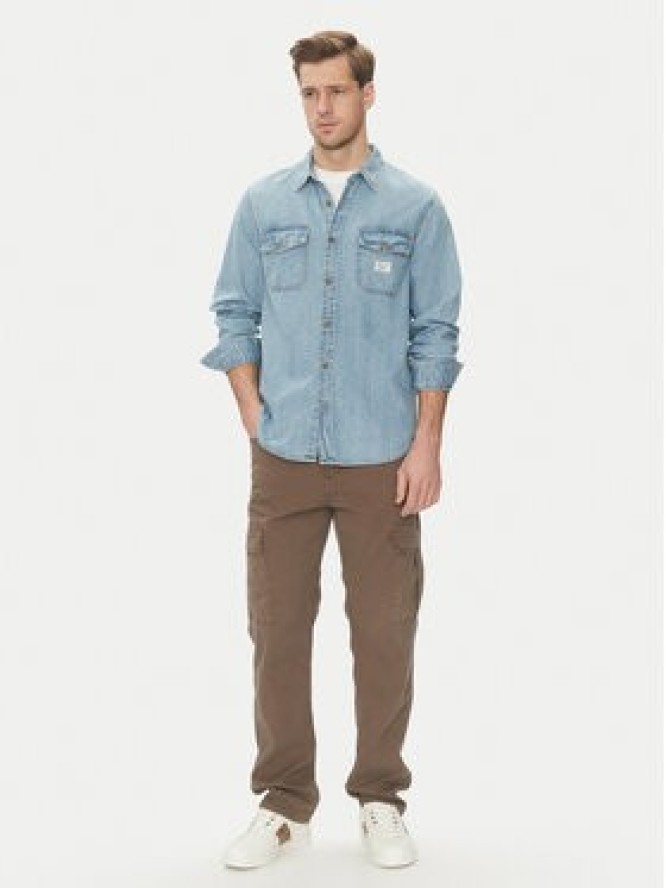 Guess Jeans Koszula jeansowa M5GH56 D5M82 Niebieski Regular Fit