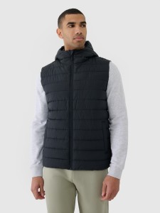 4F Bezrękawnik puchowy z wypełnieniem syntetycznym męski - czarny L