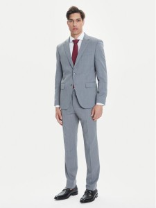 BOSS Garnitur H-Huge 50546087 Szary Slim Fit