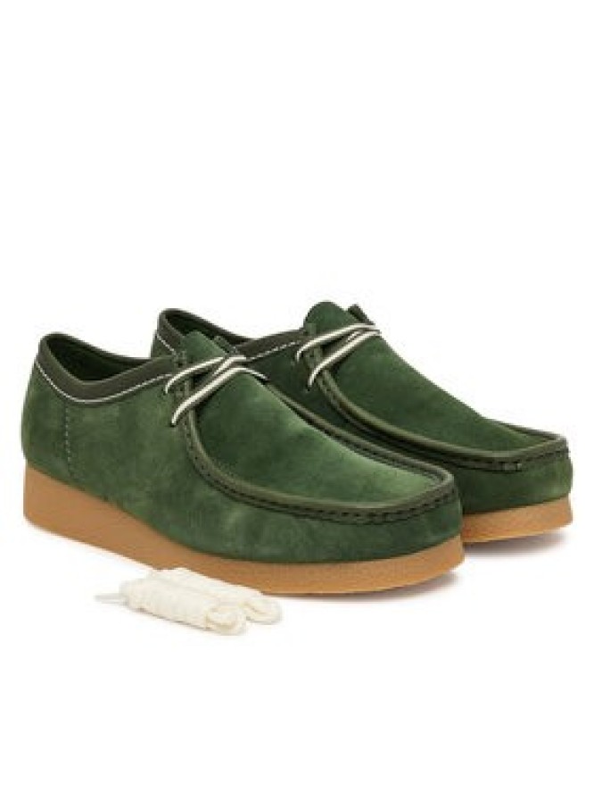 Clarks Półbuty Wallabee EVO 26186170 Zielony