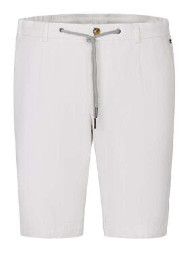 Bugatti Szorty materiałowe 1949-76419C M Biały Regular Fit