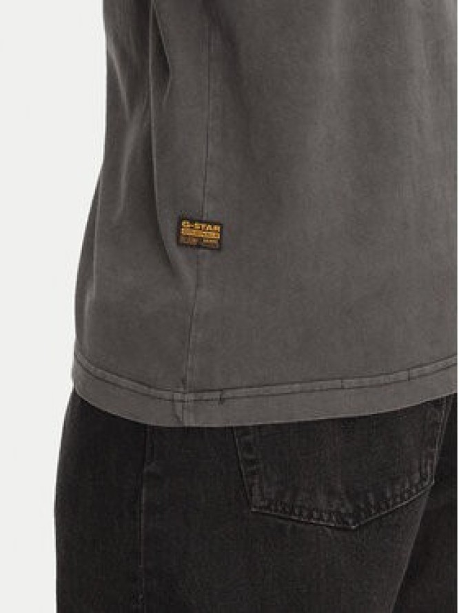 G-Star Raw T-Shirt Overdyed D24780-C756 Czarny Boxy Fit