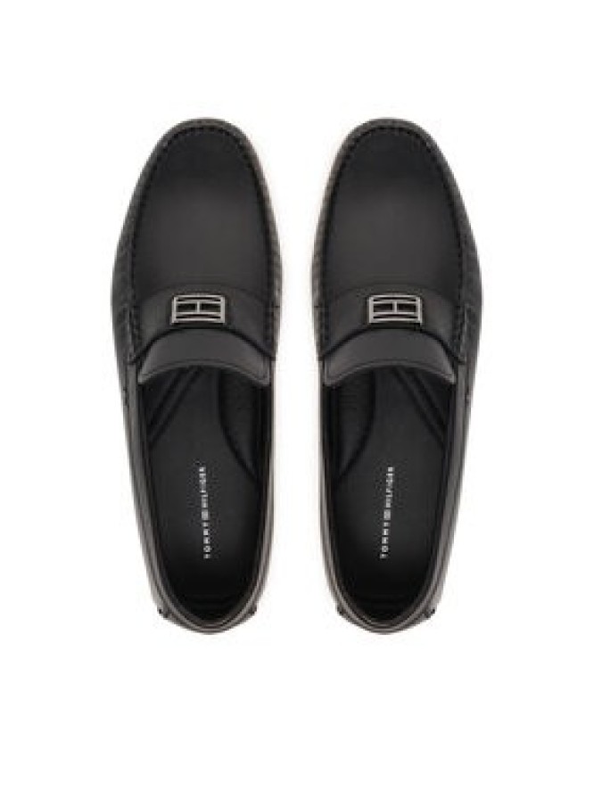 Tommy Hilfiger Mokasyny Hardware Hilfiger Driver Shoe FM0FM05838 Czarny