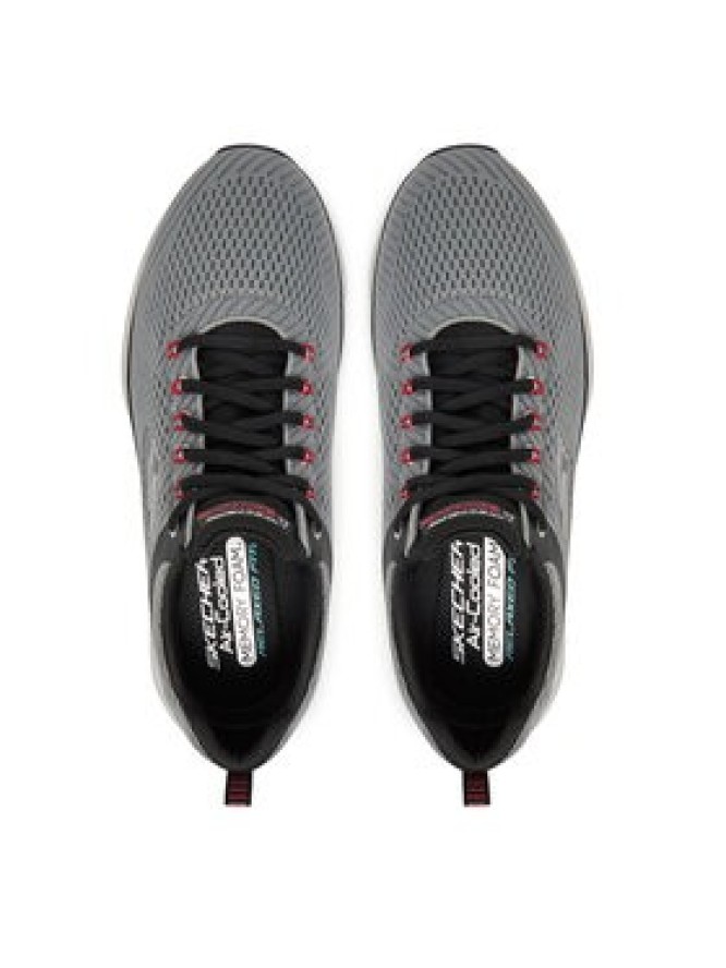 Skechers Buty do biegania Edgeride-Contention 232843/CCBK Szary