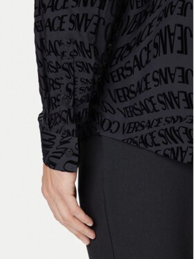 Versace Jeans Couture Koszula 79GAL2R0 NS703 Czarny Slim Fit