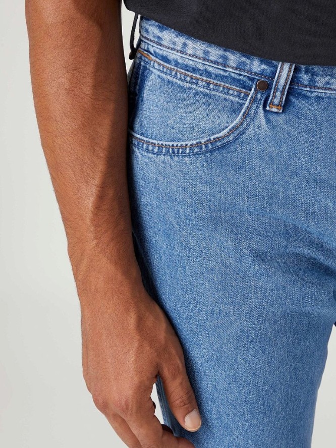 WRANGLER RIVER MĘSKIE SPODNIE JEANSOWE JEANSY STONE MIRAGE W17T73Z46 112331086