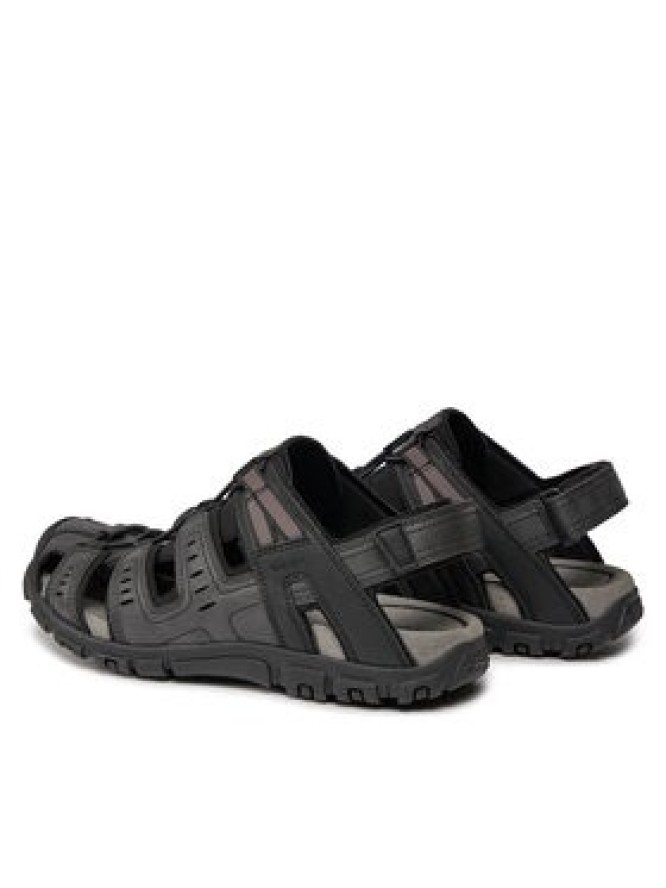 Geox Sandały Uomo Sandal Strada U4524C 000ME C9999 Czarny