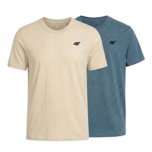 KOSZULKA MĘSKA LIMITOWANA 4F T-SHIRT KOMPLET ZESTAW 2 SZTUKI L M3948 SS26