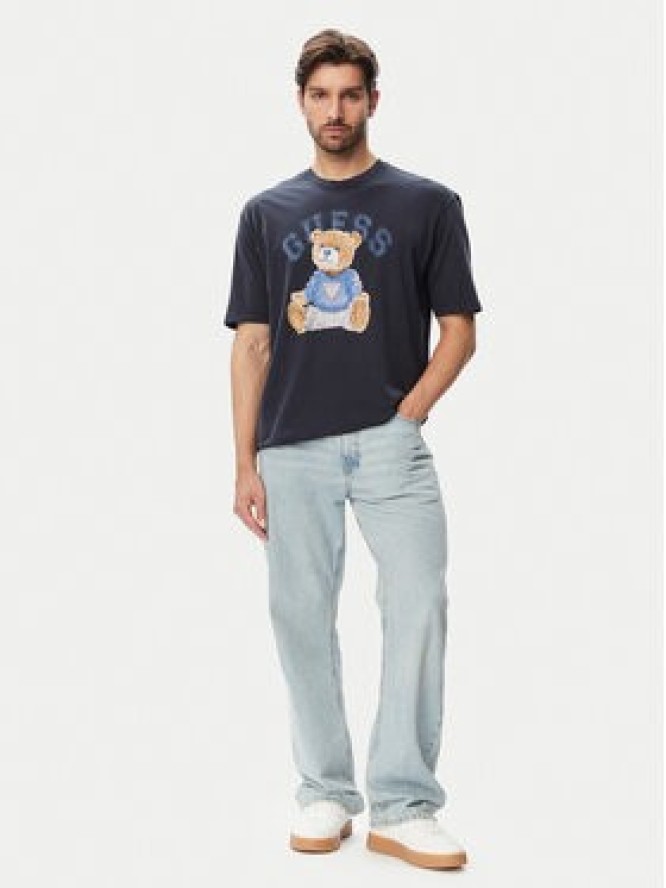 Guess T-Shirt 182885 Niebieski Classic Fit