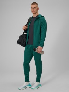 4F Spodnie treningowe szybkoschnące męskie - zielone 3XL