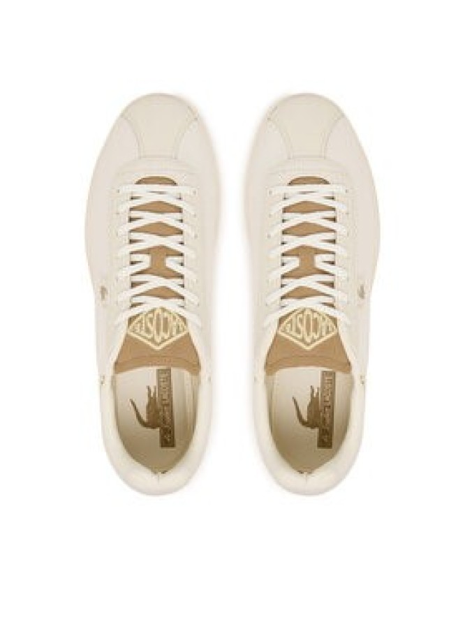 Lacoste Sneakersy Baseshot 126 51SMA0072 Kremowy