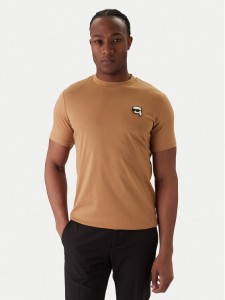 KARL LAGERFELD T-Shirt 755710 561224 Beżowy Regular Fit