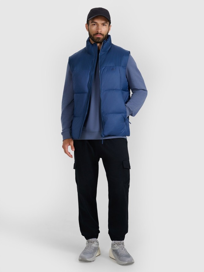 4F Bezrękawnik puchowy z wypełnieniem syntetycznym męski - granatowy L