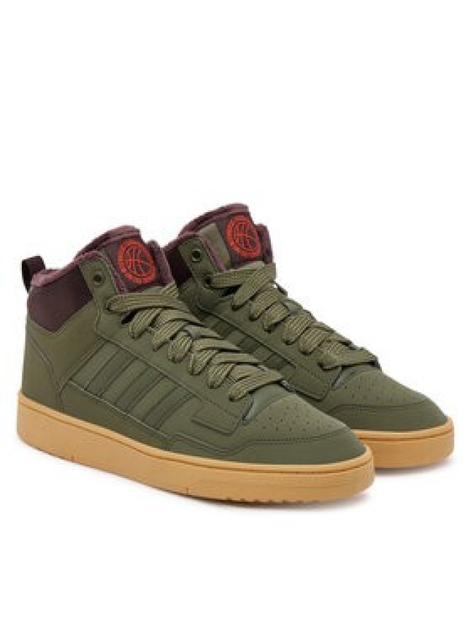 adidas Sneakersy Rapid Court Mid Winterized JR0184 Zielony