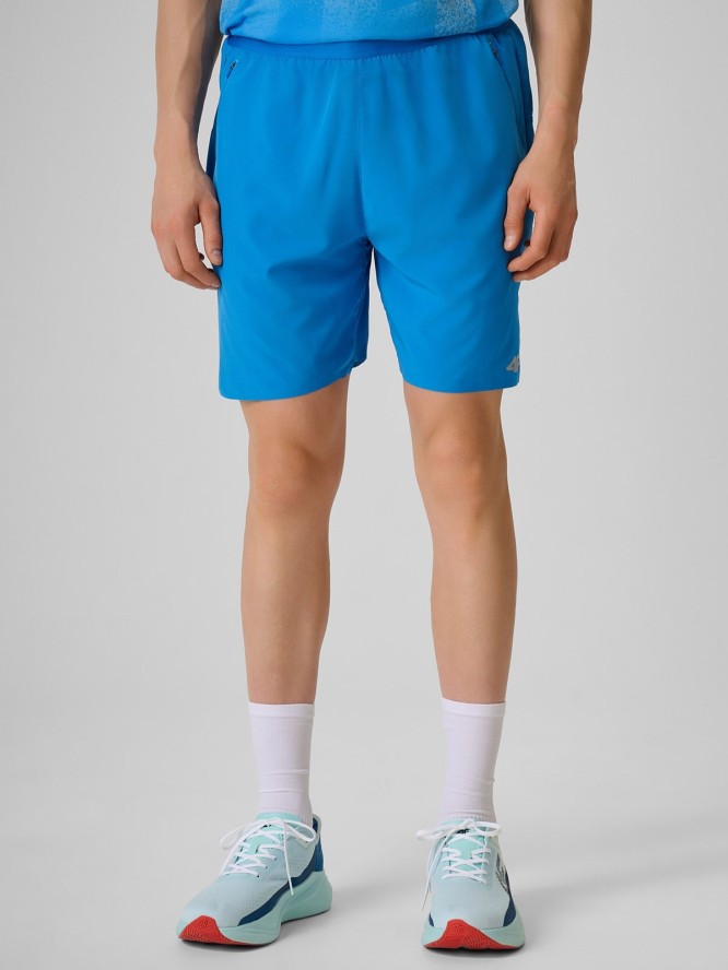 4F Spodenki do biegania szybkoschnące męskie - niebieskie L