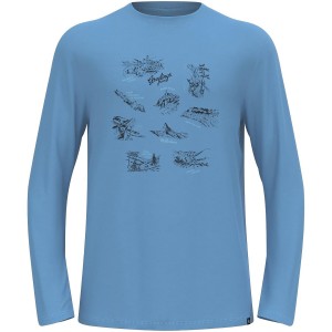 Koszulka z długim rękawem męska ODLO Merino 200 Tourist T-Shirt