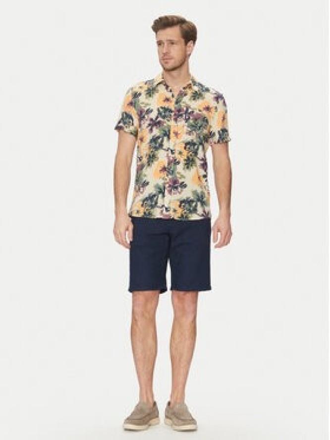 Blend Koszula 20718224 Beżowy Slim Fit