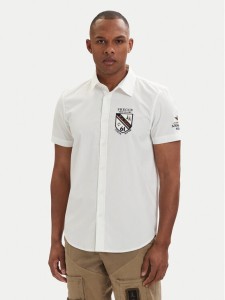 Aeronautica Militare Koszula 261CA1326UCT03288 Biały Regular Fit