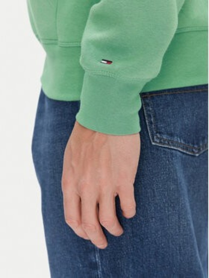 Tommy Hilfiger Bluza Logo MW0MW11599 Zielony Regular Fit