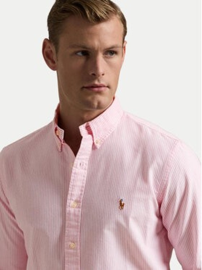 Polo Ralph Lauren Koszula 710953704001 Różowy Custom Fit