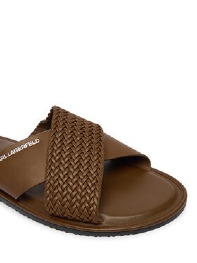 KARL LAGERFELD Klapki Kastor IV KL70214C Brązowy