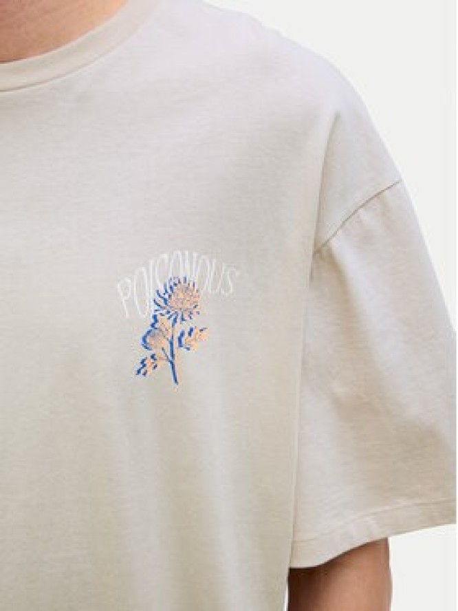 Jack & Jones T-Shirt Charge 12269384 Beżowy Relaxed Fit