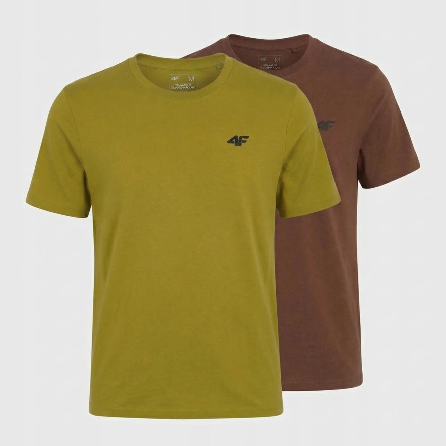 KOSZULKA MĘSKA LIMITOWANA 4F T-SHIRT KOMPLET ZESTAW 2 SZTUKI S M3948 SS26