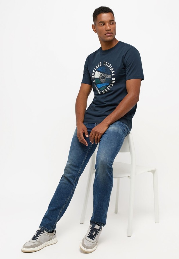 MĘSKIE SPODNIE JEANSOWE MUSTANG ORLANDO SLIM DENIM BLUE 1014599 5000 773