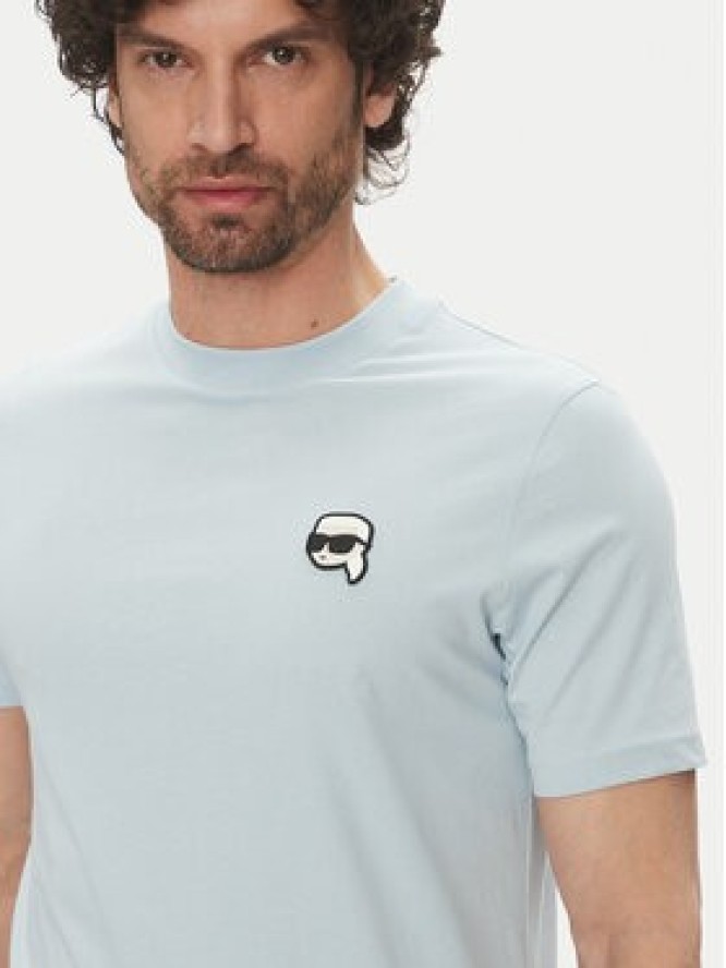 KARL LAGERFELD T-Shirt 755710 552224 Błękitny Regular Fit